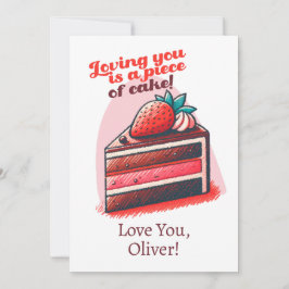 Cartão De Festividades Te Amar É Moleza Doce Amor