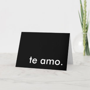 Cartão De Festividades te amo.