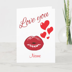 Cartão De Festividades Te Amo