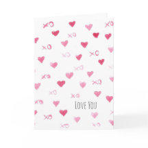 Te Amo Feliz Dia dos Namorados Corações Aquarelas