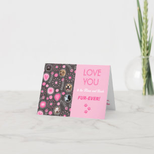 Cartão De Festividades Te amo para sempre Coração Rosa Flor Fotografia Co