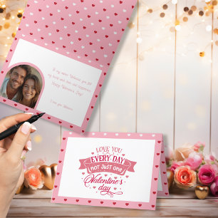 Cartão De Festividades Te amo todos os dias, não apenas um dia romântico