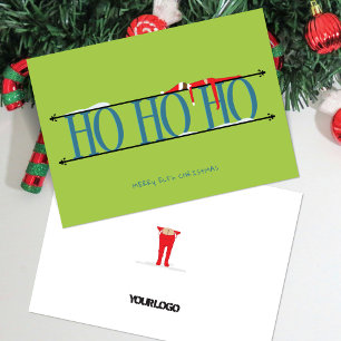 Cartão De Festividades Teal & Green Elf Shenanigans Natal corporativo