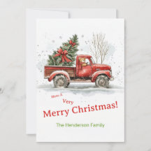 Teddy Bear Old Red Truck Natais vintages