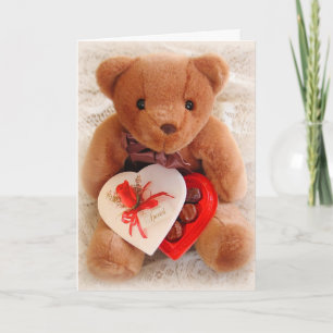 Cartão De Festividades Teddy Bear Valentine Card--Love You Beary Much