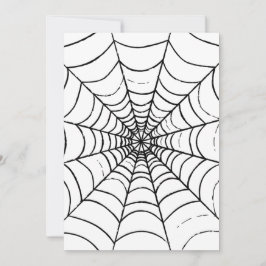 Cartão De Festividades Teia de Aranha Simples - Vista Aproximada
