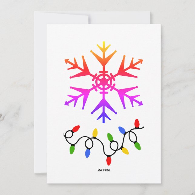 Cartão De Festividades Tema de Férias: É a estação para ser Jolly (Verso)