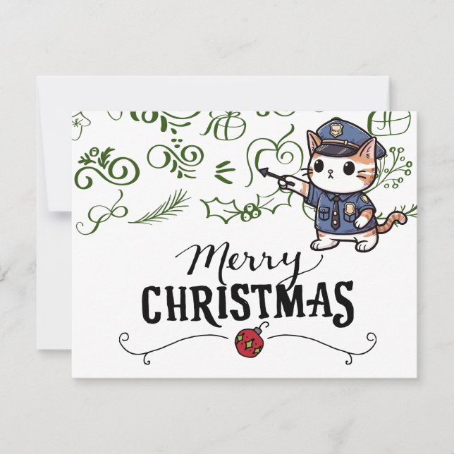 Cartão De Festividades Temas de Natal piloto (Frente)