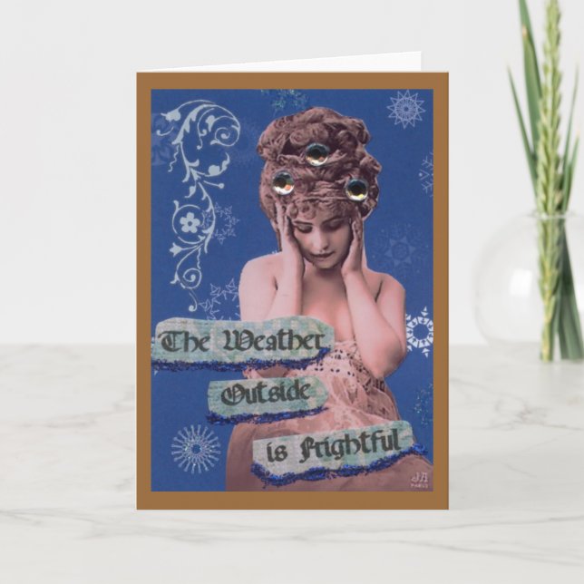 Cartão De Festividades Tempo tremendo (Frente)