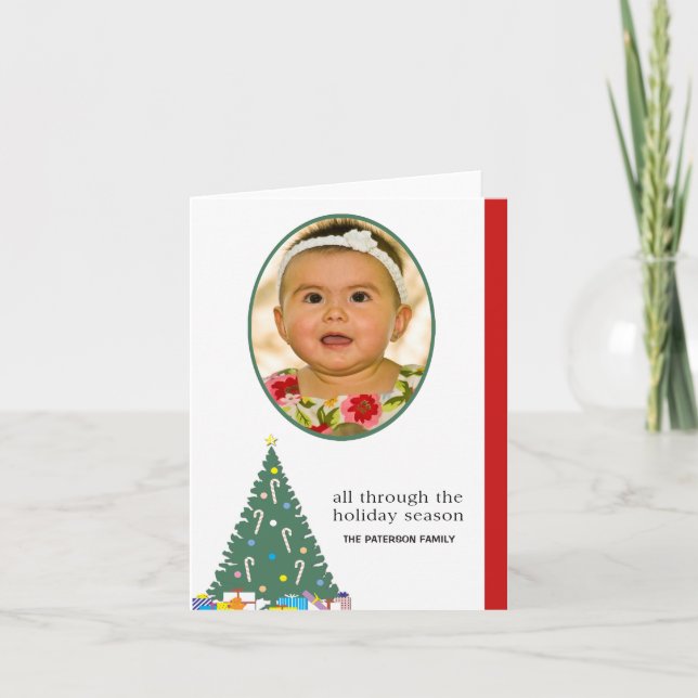 Cartão De Festividades temporada de férias (Frente)