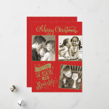 Temporada para Brilhar Natal glitter personalizado