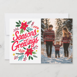 Cartão De Festividades TEMPORIZAÇÕES SEMPRE Feriados de Natal FOTO PERSON