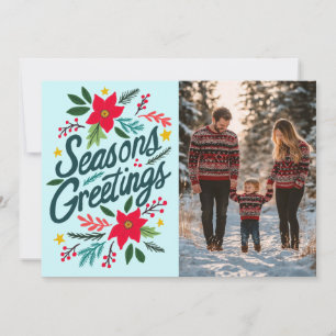 Cartão De Festividades TEMPORIZAÇÕES SEMPRE Feriados de Natal FOTO PERSON