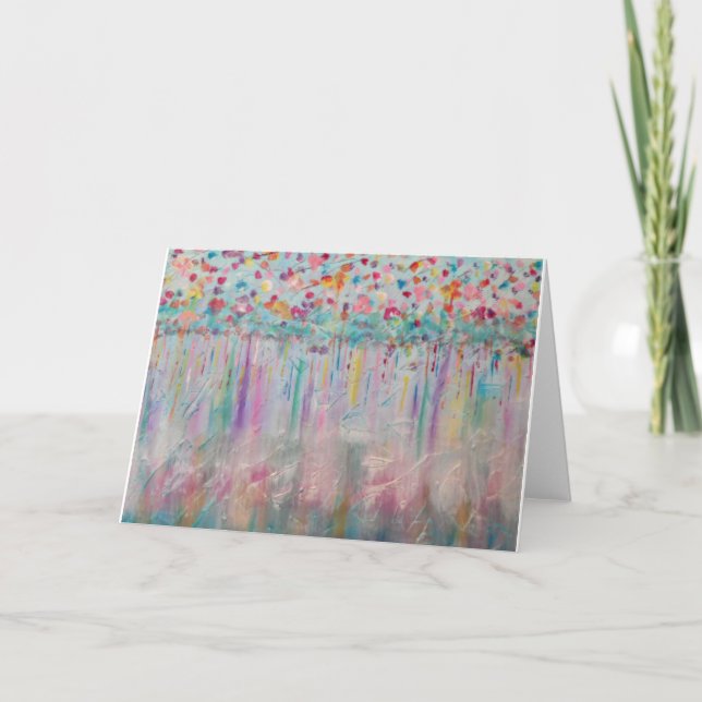 Cartão De Festividades Tendy Modern Eye Catching design Bliss Única (Frente)