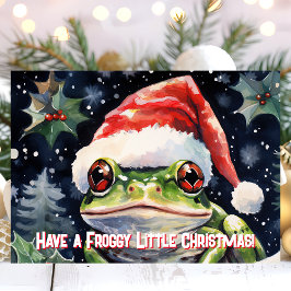 Cartão De Festividades Tenha um Natal Bem Verdinho