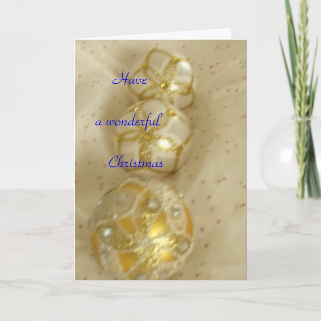 Cartão De Festividades Tenha um Natal maravilhoso (Frente)