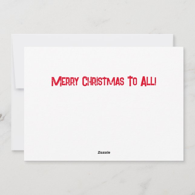 Cartão De Festividades Tenha um Natal muito fixe (Verso)