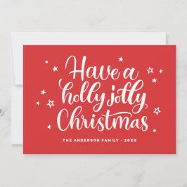 Cartão De Festividades Tenha um Natal sagrado. Tipografia vermelha