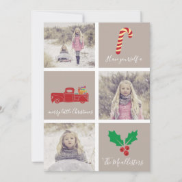 Cartão De Festividades Tenha uma feliz de fotos de blocos de Natal