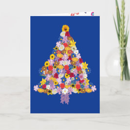 Cartão De Festividades Tenha uma Feliz florescendo em árvore floral de Na