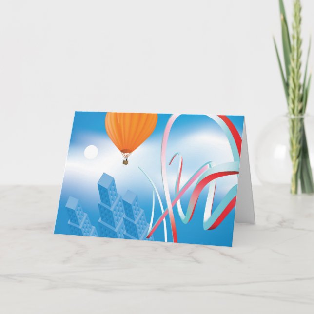 Cartão De Festividades Tenha uma grande viagem (Frente)