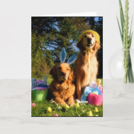 Cartão De Festividades Tenha uma páscoa dourada