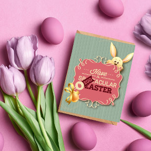 Cartão De Festividades Tenha Uma Placa De Saudação De Páscoa SpEGGtacular