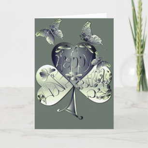 Cartão De Festividades "Tenha uma Rua feliz. Dia de Patrick" Shamrock