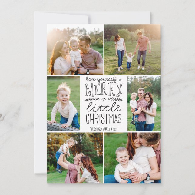 Cartão De Festividades Tenham uma Feliz de Natal Seis (Frente)