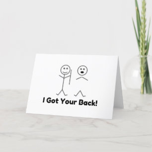 Cartão De Festividades Tenho As Costas