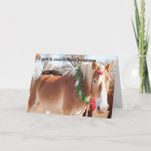 Cartão De Festividades Tenho um sofá para o Natal....