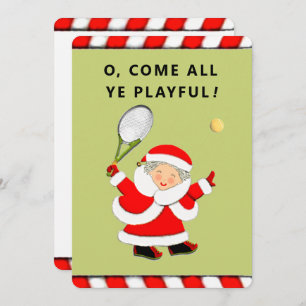 Cartão De Festividades Tênis de Natal engraçado