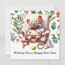 Cartão De Festividades Tênis Desejando um Feliz Ano Novo