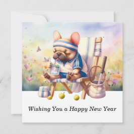 Cartão De Festividades Tênis Desejando um Feliz Ano Novo