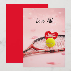 Cartão De Festividades Tenis Dia dos Namorados com AMOR para Jogador
