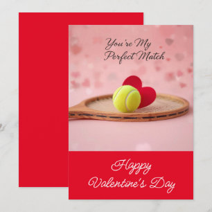 Cartão De Festividades Tenis Dia dos Namorados com AMOR para Jogador