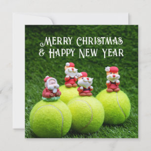 Cartão De Festividades Tênis Natal com tênis ball e ornamentos Ho