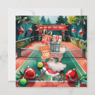 Cartão De Festividades Tênis Natal com tênis e Papai Noel