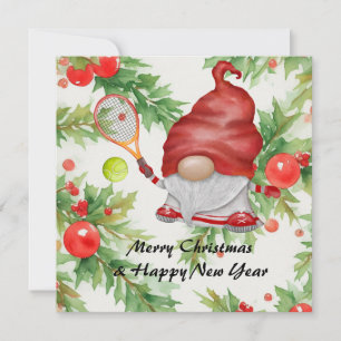 Cartão De Festividades Tênis Natal temido para o Jogador