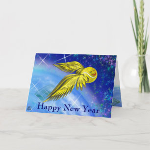 Cartão De Festividades Tennis satellite Happy New Year