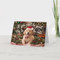 Tente Ser Fofo Cachorro Golden Retriever Natal