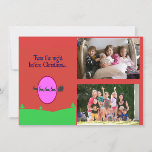 Cartão De Festividades Tera a noite antes do Natal