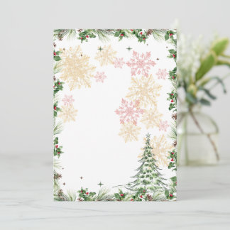 Cartão De Festividades Terra de Encantamento de Inverno