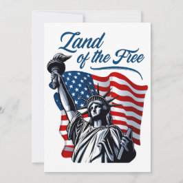 Cartão De Festividades Terra dos Libertos - Patriótica