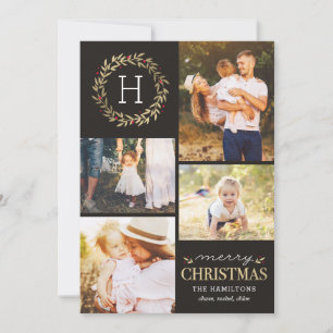 Cartão De Festividades Terra Festiva de Cor EDITÁVEL Feliz Natal