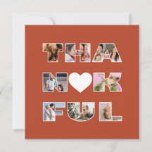 Terracotta Foto Collage Feriado de Ação de Graças