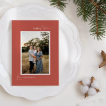 Terracotta Retro Boho Minimalista - Letra e Foto