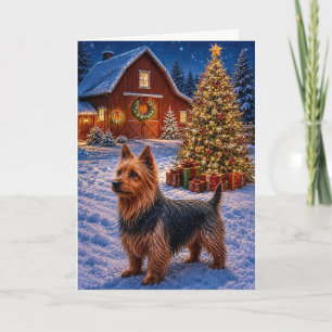 Cartão De Festividades Terrier Australiano