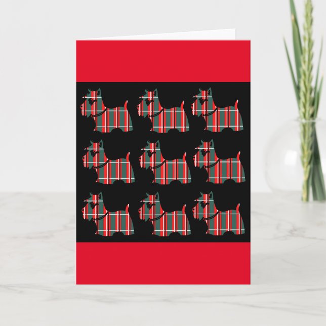 CARTÃO DE FESTIVIDADES TERRIER ESCOCÊS (Frente)