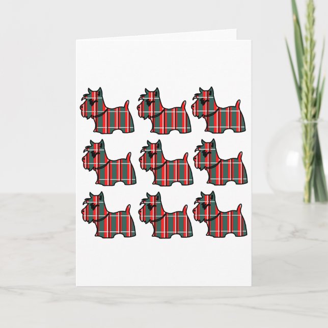 CARTÃO DE FESTIVIDADES TERRIER ESCOCÊS (Frente)